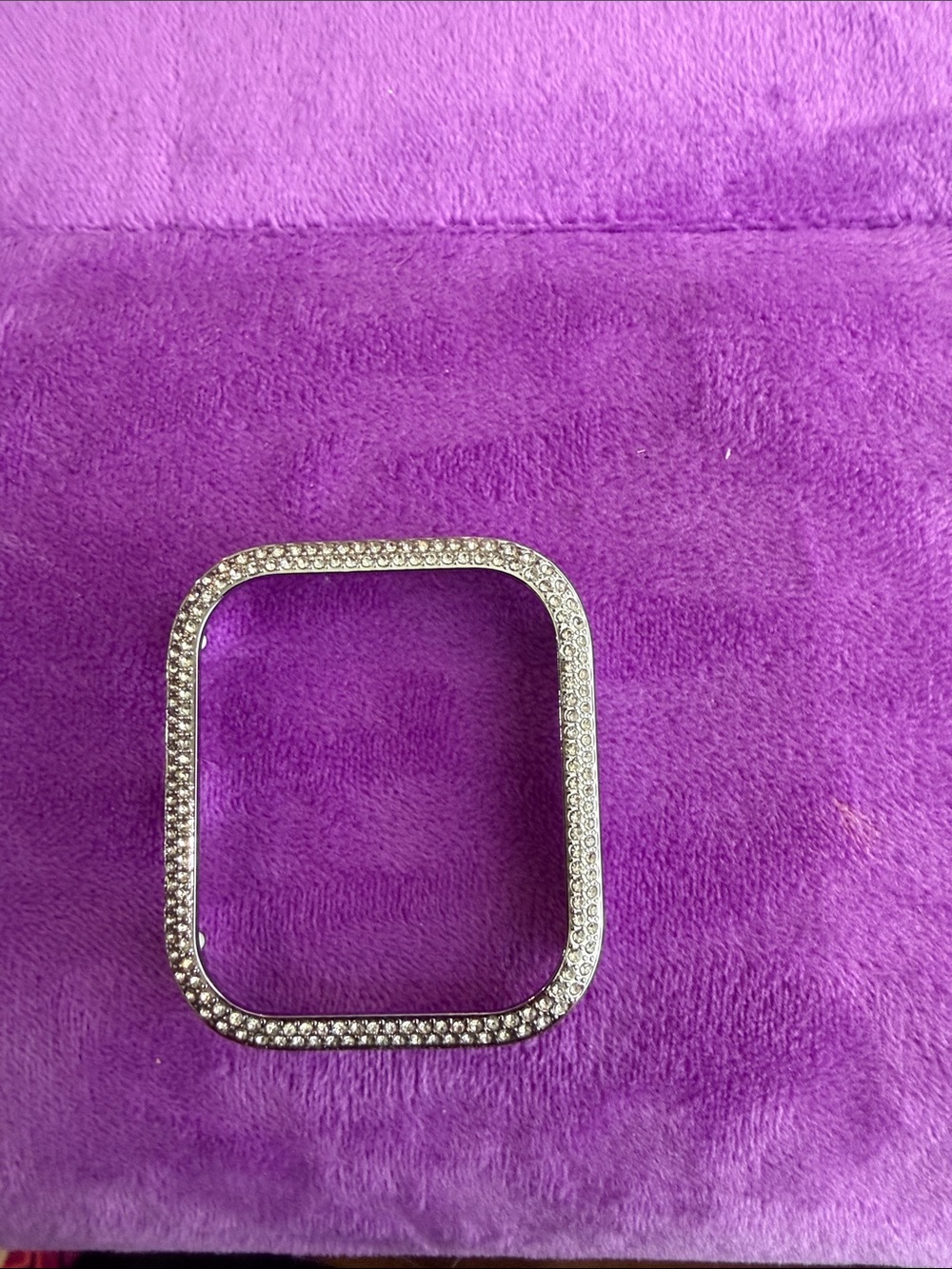Crystal Pavé Apple Watch Frame Case - Silver